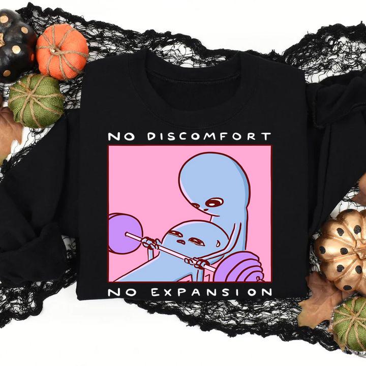 Strange Planet no discomfort no expansion t-shirt