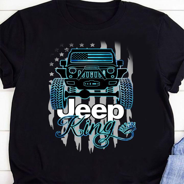 Backside king Couple Shirts King And Queen Jeep Queen t-shirt 40 Clothing