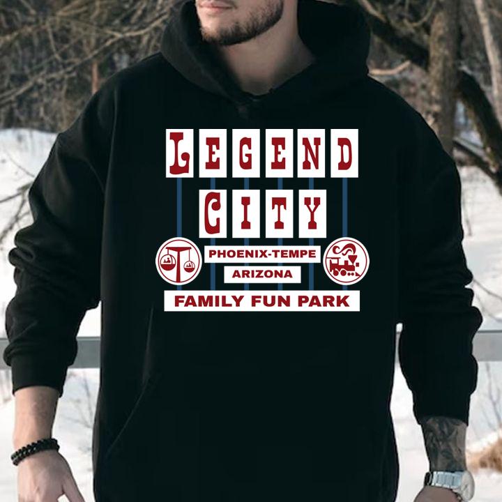 Legend City Phoenix Tempe Arizona Family Fun Park t-shirt