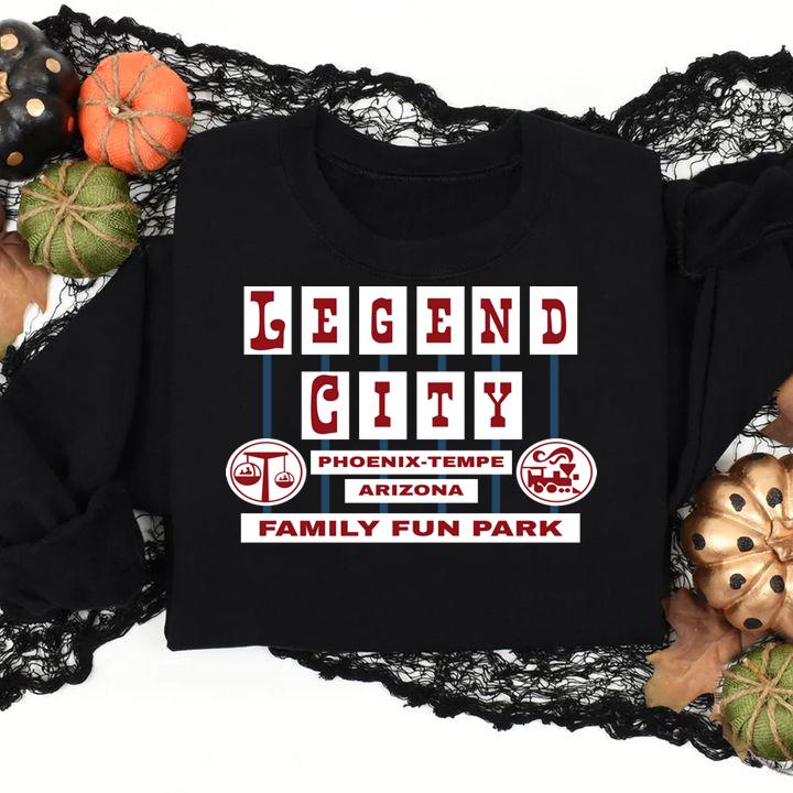 Legend City Phoenix Tempe Arizona Family Fun Park t-shirt