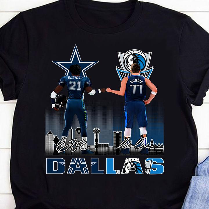 Dallas Sports Teams Signatures t-shirt 1 Clothing, Fashion Week