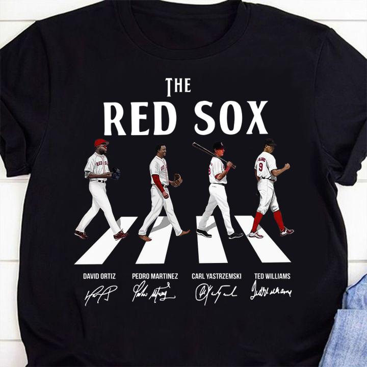 The Boston Red Sox Walking The Abbey Road Signatures t-shirt 1 Clothing, Fashion Week