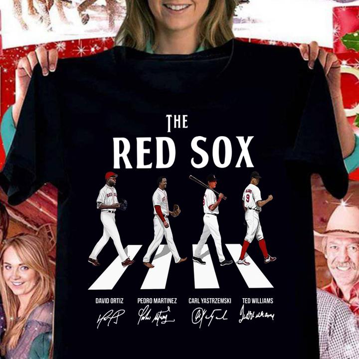 The Boston Red Sox Walking The Abbey Road Signatures t-shirt