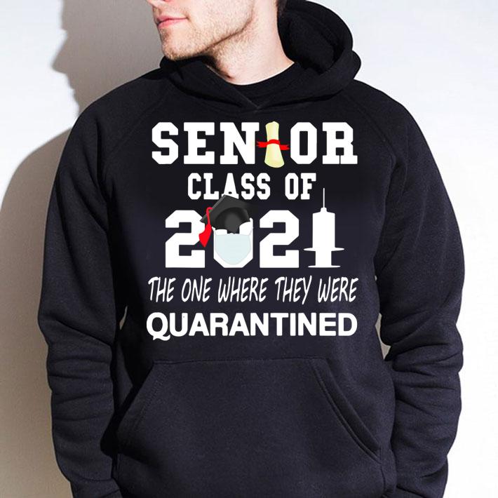 Class Of 2021 Senior The One Where They Quarantine Graduation Grad t-shirt