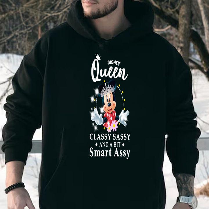 Minnie Mouse Disney Queen Classy Sassy And A Bit Smart Assy t-shirt