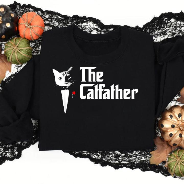 The Catfather Father Of Cats Funny Cat Dad t-shirt