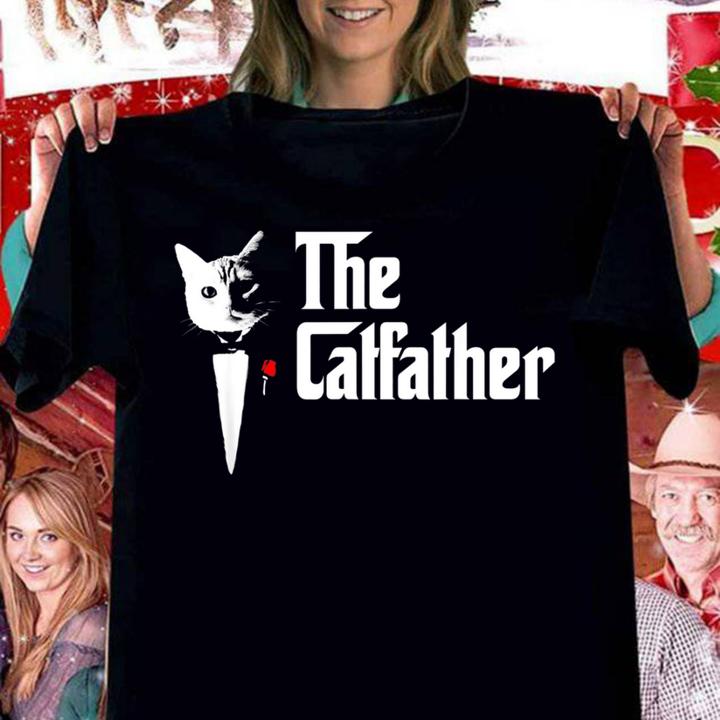 The Catfather Father Of Cats Funny Cat Dad t-shirt