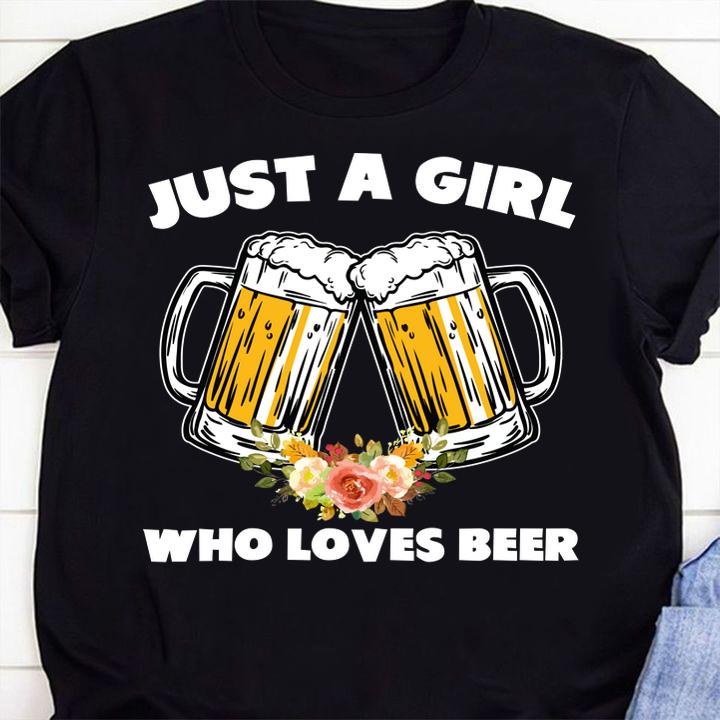 Womens Just A Girl Who Loves Beer Beer Lover t-shirt 67 Gameofthronesteeshirt News