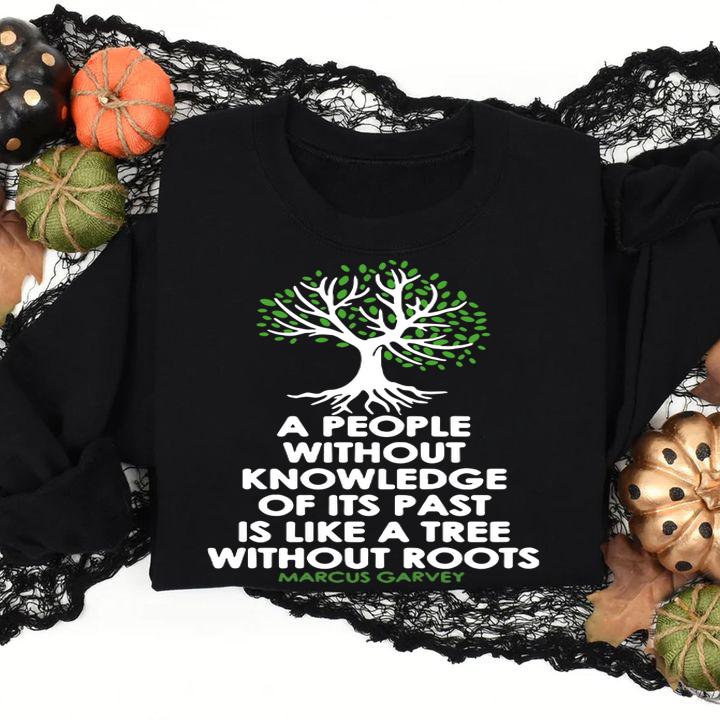 Black History Month Tree Without Root Black Is Beautiful t-shirt