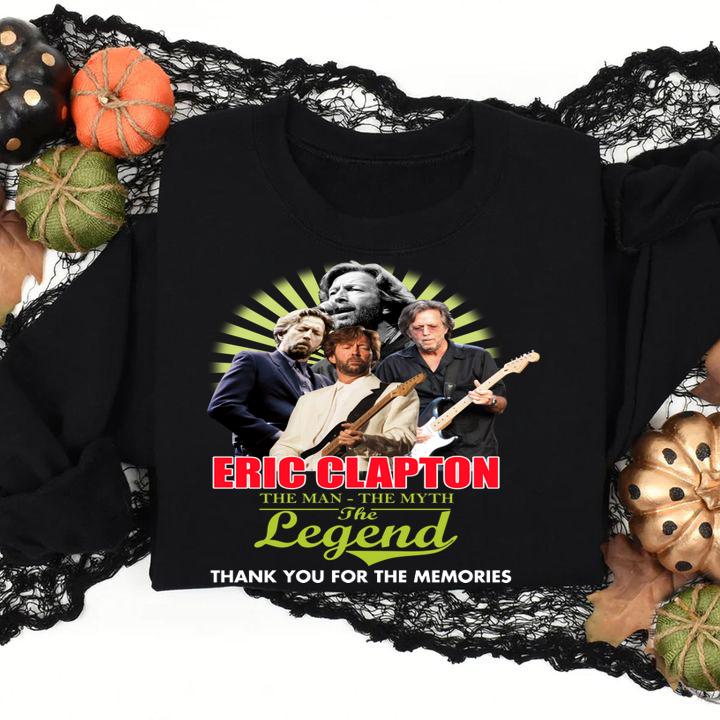 Eric Clapton The Man The Myth The Legend Thank You For The Memories t-shirt