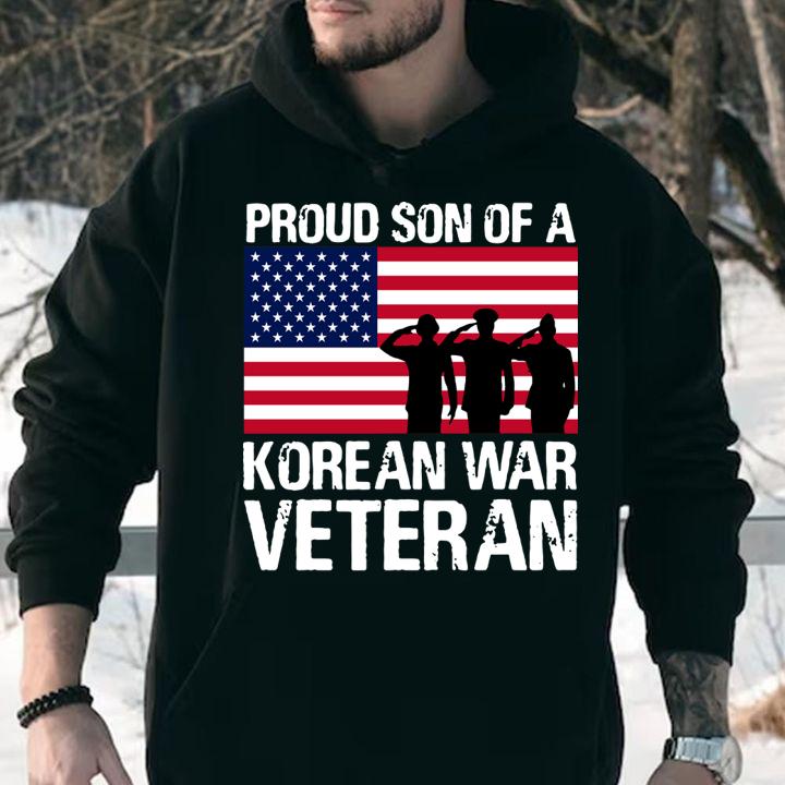 Proud Son Of A Korean War Veteran Military Family t-shirt