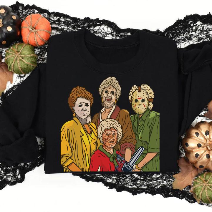 The Golden Girls Horror Characters Halloween t-shirt