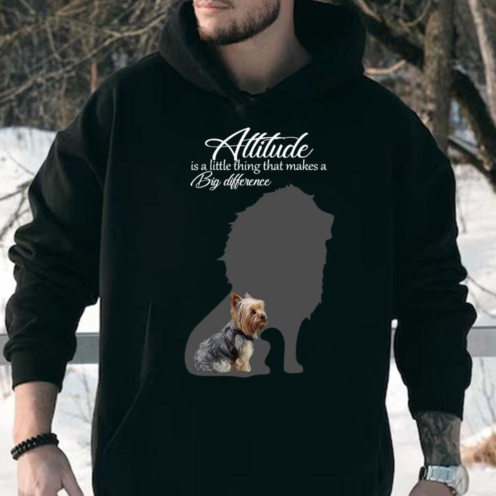 Yorkie Attitude is a little thing that makes a big difference t-shirt