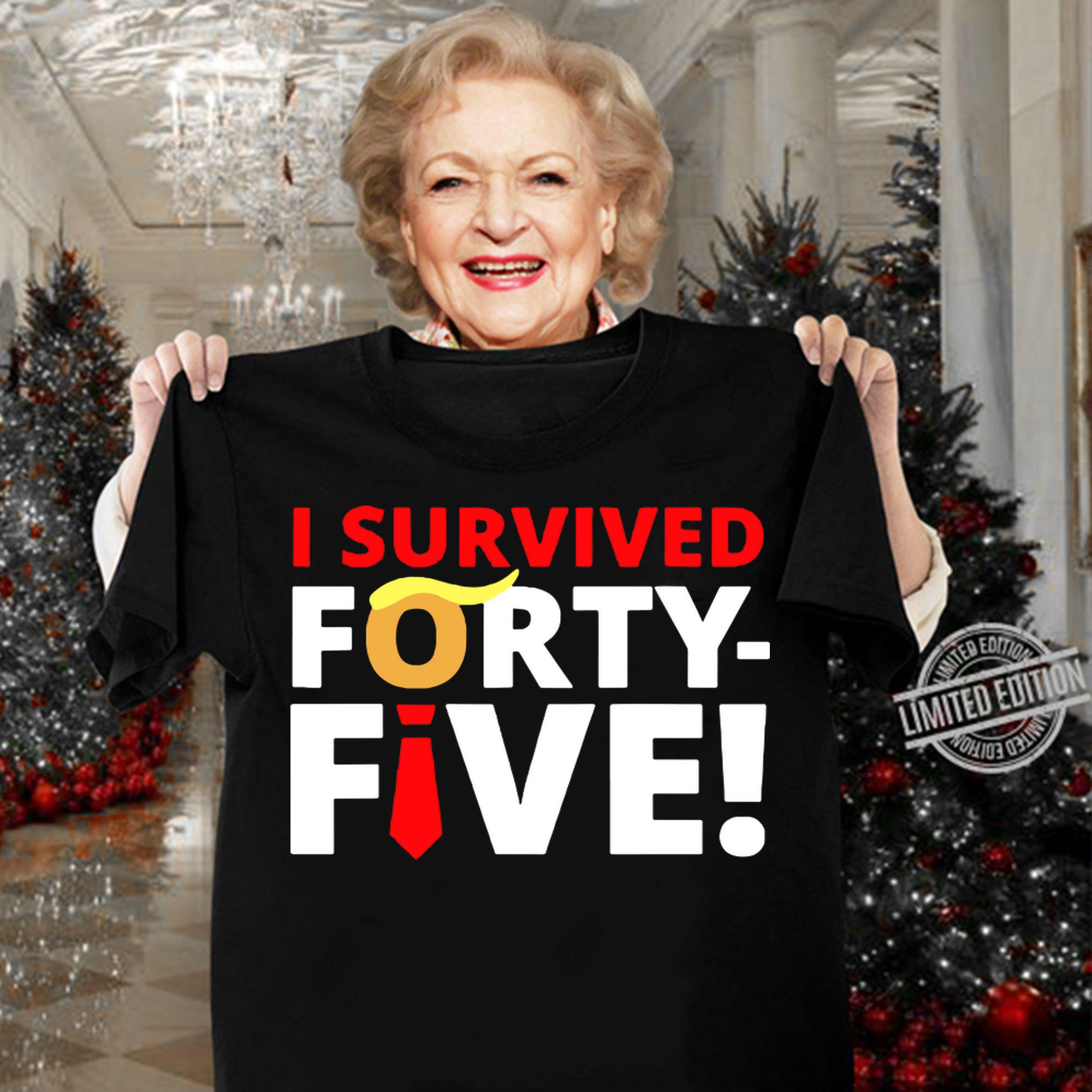Biden Harris Democrats Won The Election I Survived 45 t-shirt