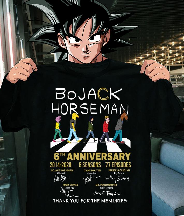 Bojack Horseman 6th Anniversary Thank You For The Memories t-shirt