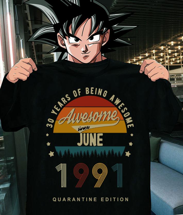 30 Years of Being Awesome, Awesome Since June 1991 Premium t-shirt