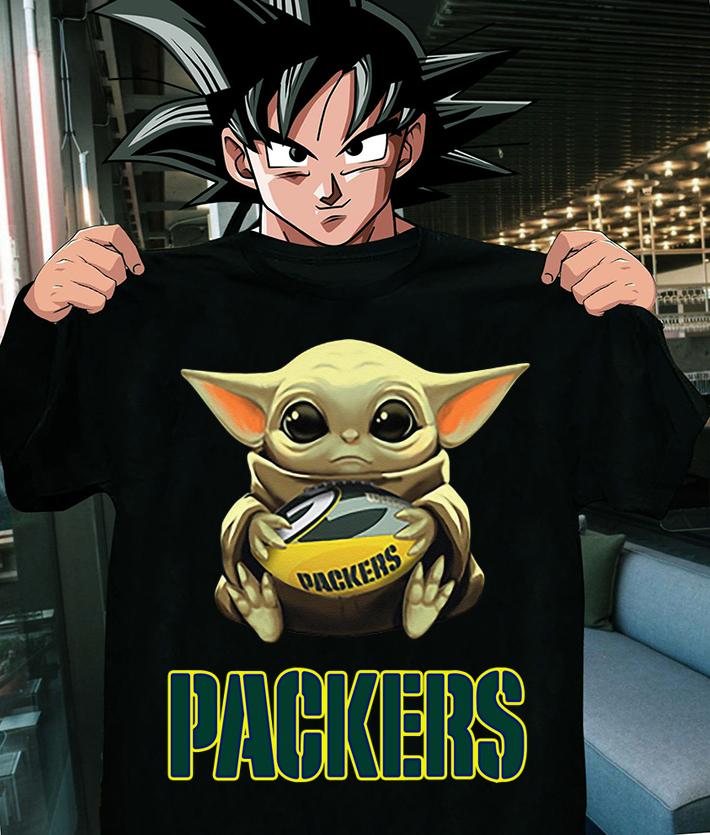 Football Baby Yoda And Green Bay Packers t-shirt shirt