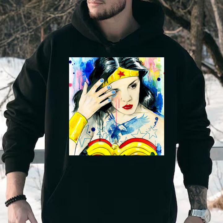 Lora Zombie Wonder Woman Art t-shirt