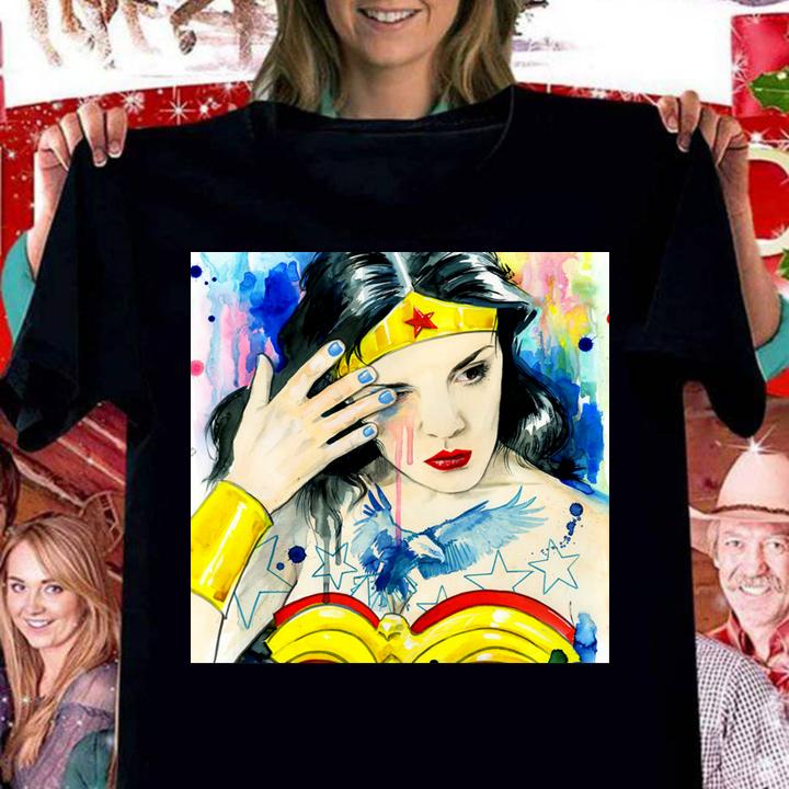 Lora Zombie Wonder Woman Art t-shirt