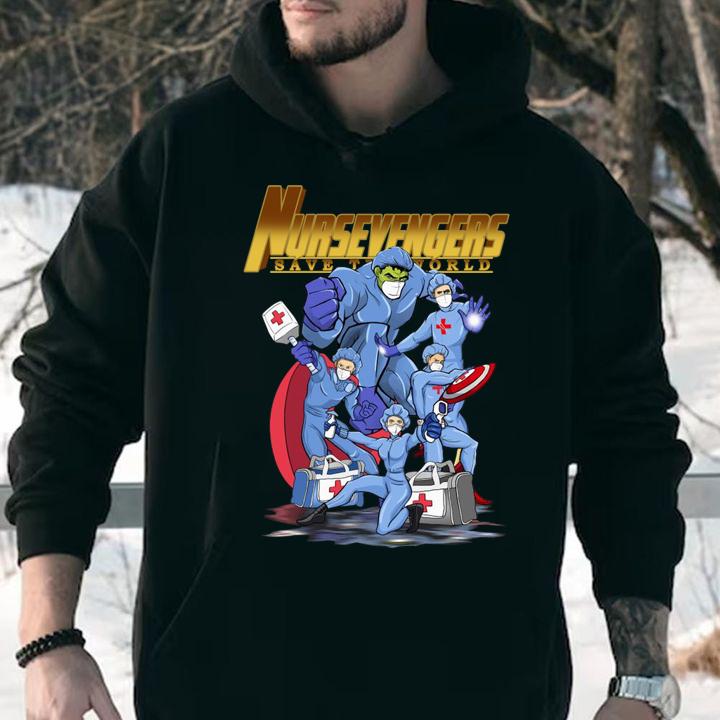 Nurse Nursevengers Save The World t-shirt