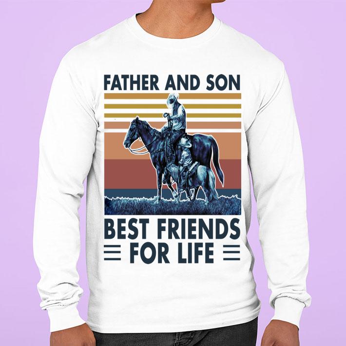 Horse Father And Son Best Friends For Life Vintage Retro t-shirt