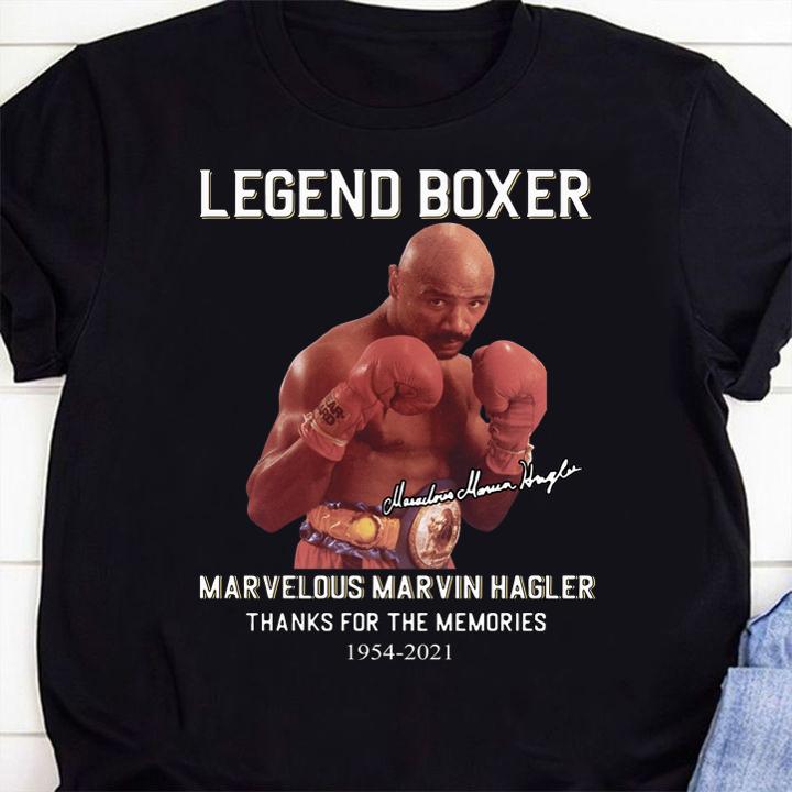 Marvelous Marvin Hagler 67 Years 1954 2021 t-shirt