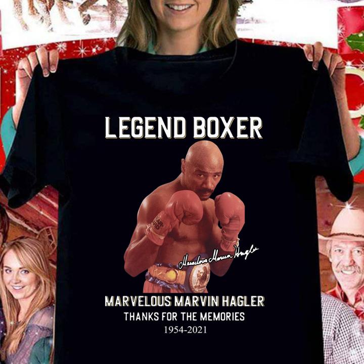 Marvelous Marvin Hagler 67 Years 1954 2021 t-shirt
