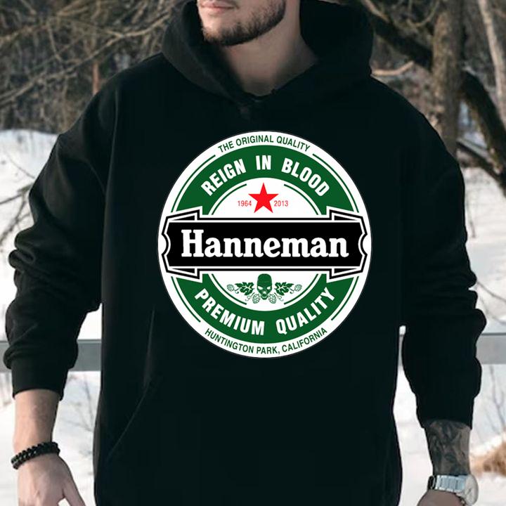 Funny The original quality reign in blood hanneman heineken logo  t-shirt