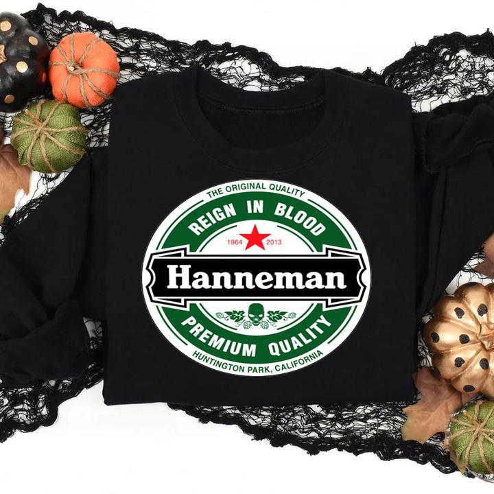 Funny The original quality reign in blood hanneman heineken logo  t-shirt
