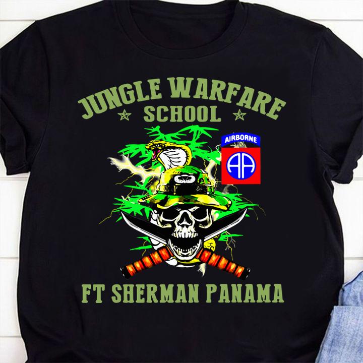 Original JOTC Airborne jungle warfare school ft sherman panama t-shirt