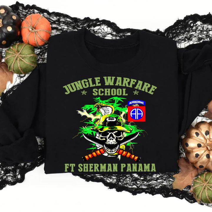 Original JOTC Airborne jungle warfare school ft sherman panama t-shirt