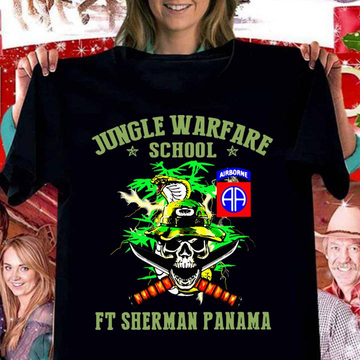 Original JOTC Airborne jungle warfare school ft sherman panama t-shirt