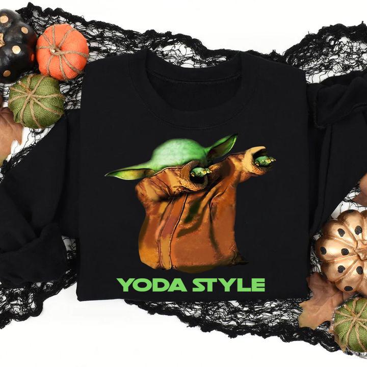 Dabbing Baby Yoda Style Star Wars t-shirt