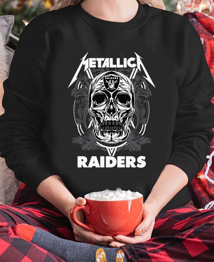 Skull Metallica Raiders t-shirt sweatshirt
