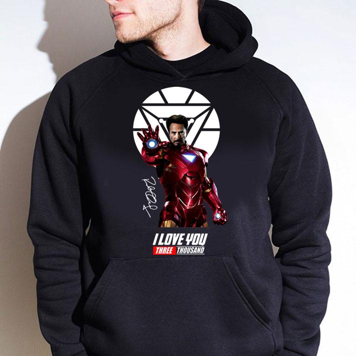 Iron Man I Love You Three Thousand Signature Avengers Endgame t-shirt