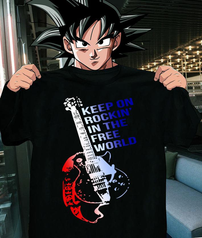 Electric Guitar Keep On Rockin' In The Free World t-shirt