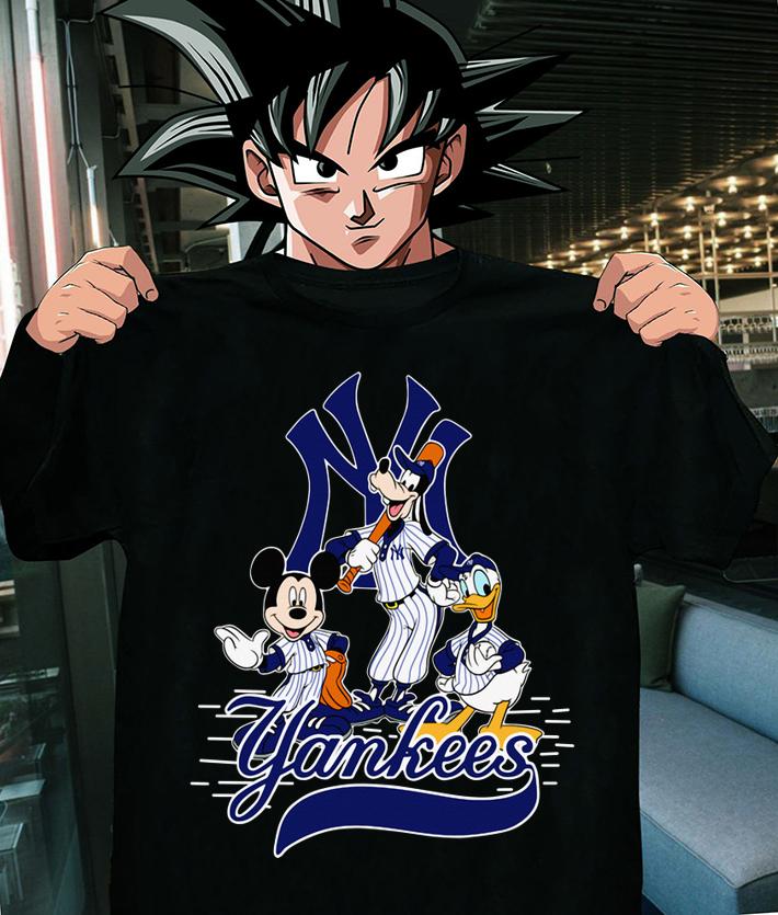 New York Yankees Mickey mouse Goofy Donald Duck t-shirt 9