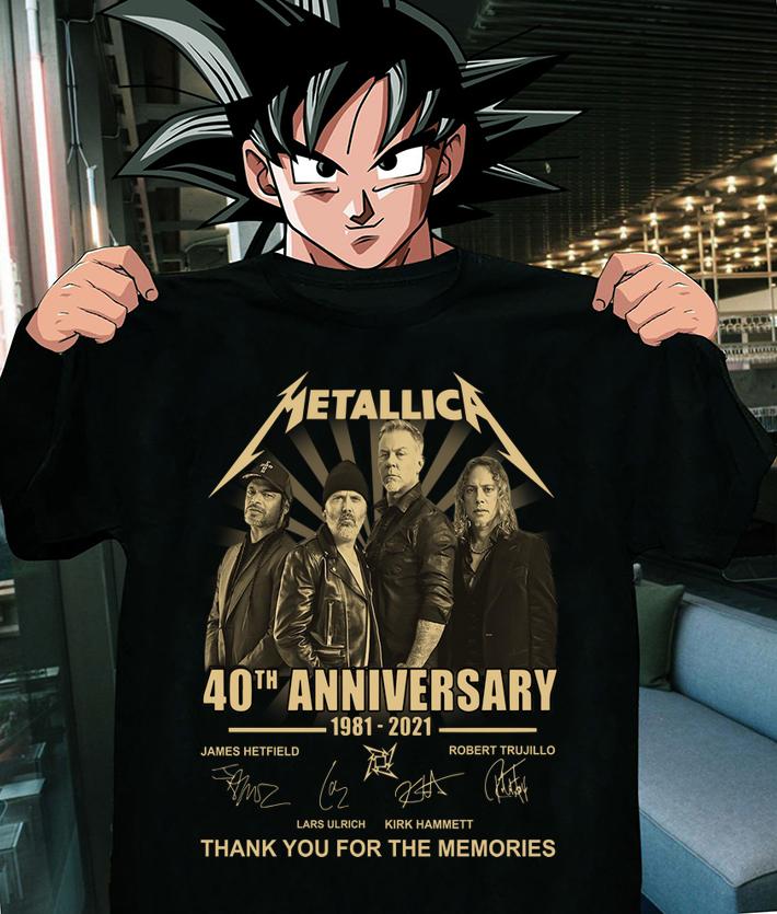 Metallica 40th anniversary 1981-2021 thanks you for the memories t-shirt 8