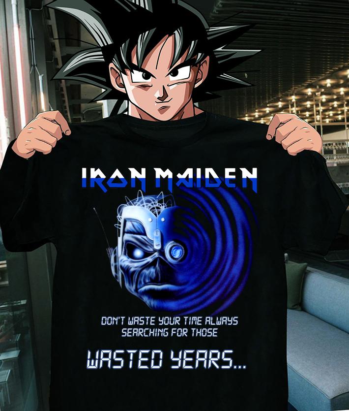 Iron Maiden Band Skeleton Dont Waste Your Time Always Searching For Those Wasted Years t-shirt 9