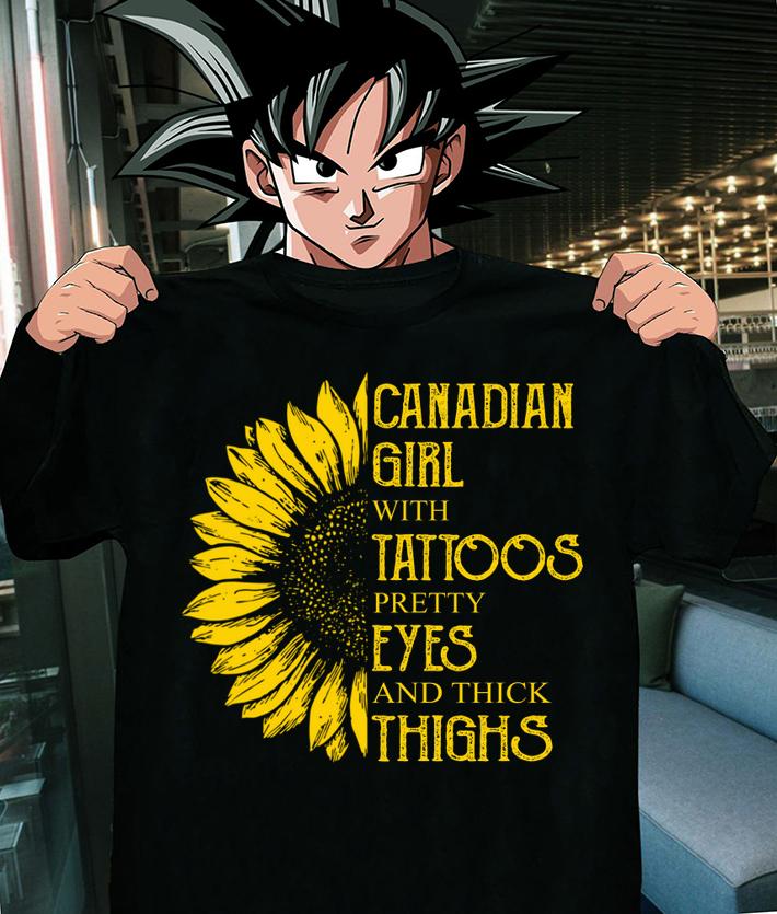 Womens Canadian Girl Tattoos Pretty Eyes Thick Thighs t-shirt 8