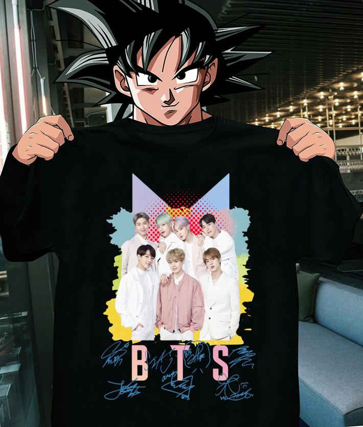 BTS Korean Kpop Idols Dynamite Signatures t-shirt