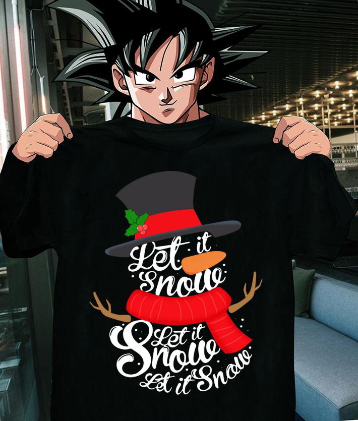 Snowman Let it Snow Cute Christmas Winter Holiday Xmas Gift t-shirt