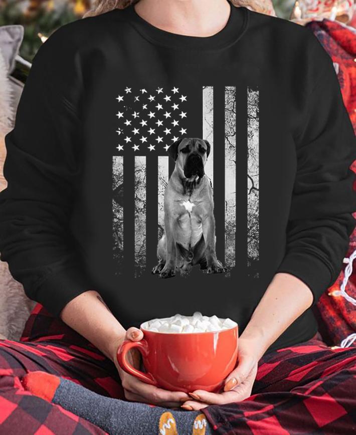 4th of July America Boerboel Dog Flag Patriotic t-shirt