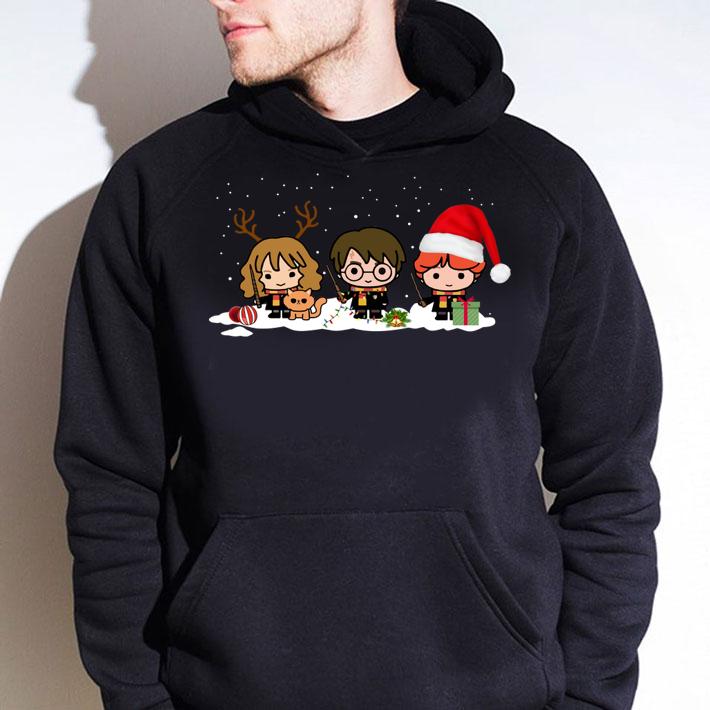 Harry Potter Chibi Harry Ron And Hermione Christmas t-shirt
