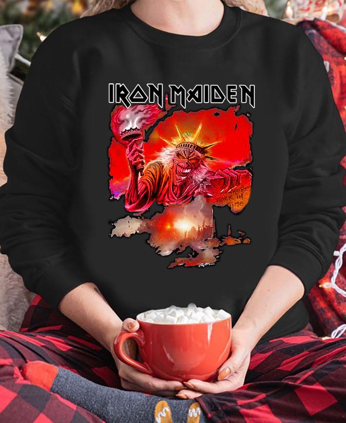 Iron Maiden Band Skeleton The Statue Of Liberty t-shirt Iron Maiden Band Skeleton The Statue Of Liberty t-shirt