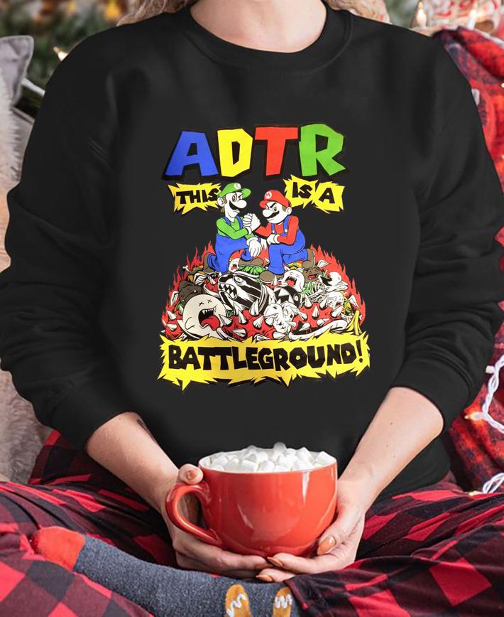 Adtr This Is A Battleground Super Mario t-shirt