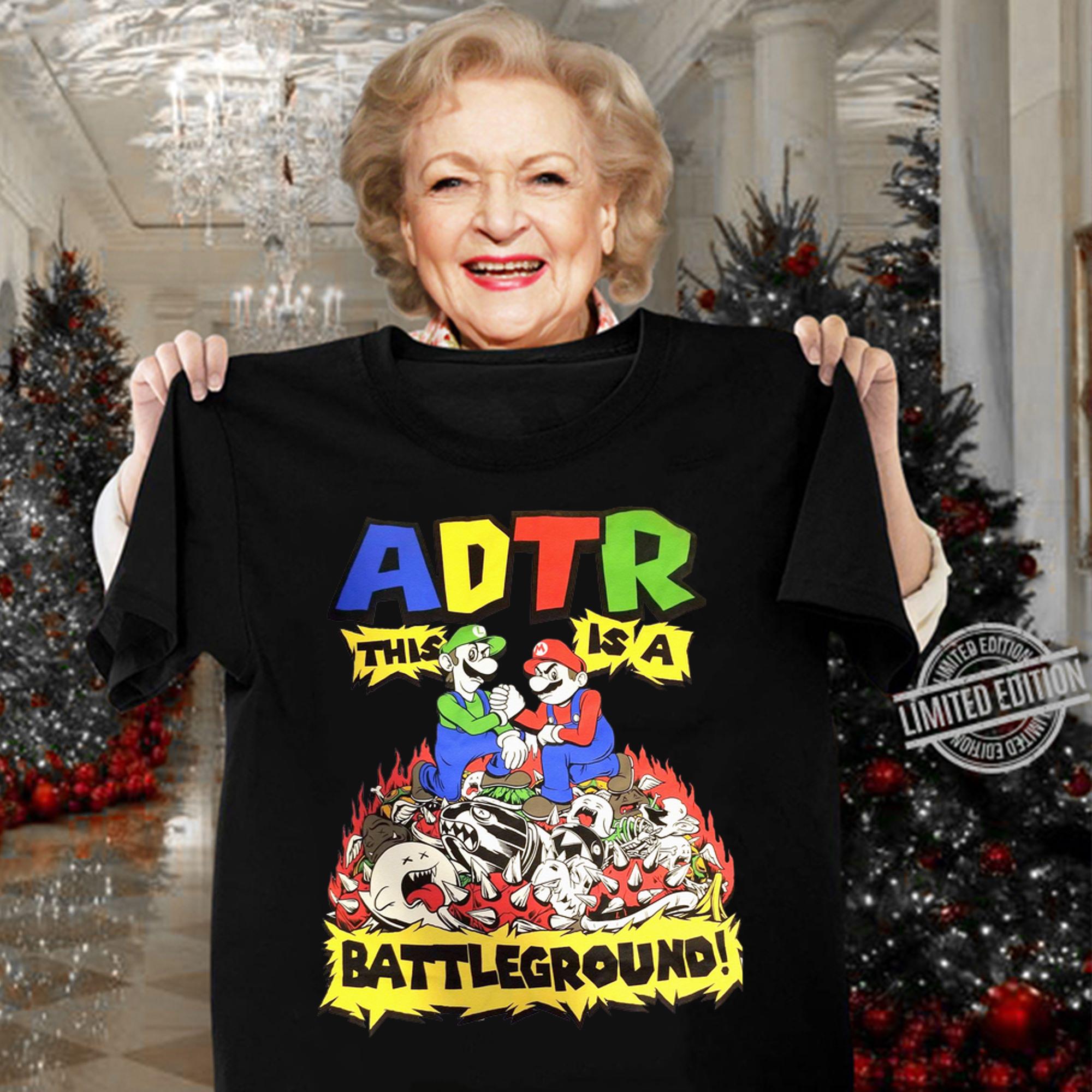Adtr This Is A Battleground Super Mario t-shirt