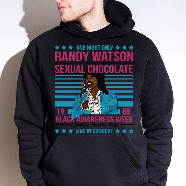 One Night Only Randy Watson Performing With Sexual Chocolate 1988 Black Awareness Week At Jackson Heights High Live In Concert t-shirt