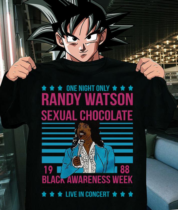 One Night Only Randy Watson Performing With Sexual Chocolate 1988 Black Awareness Week At Jackson Heights High Live In Concert t-shirt