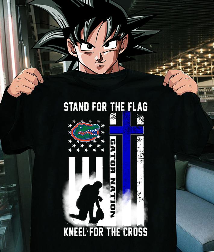 Stand For The Flag Florida Gators Nation Kneel For The Cross t-shirt